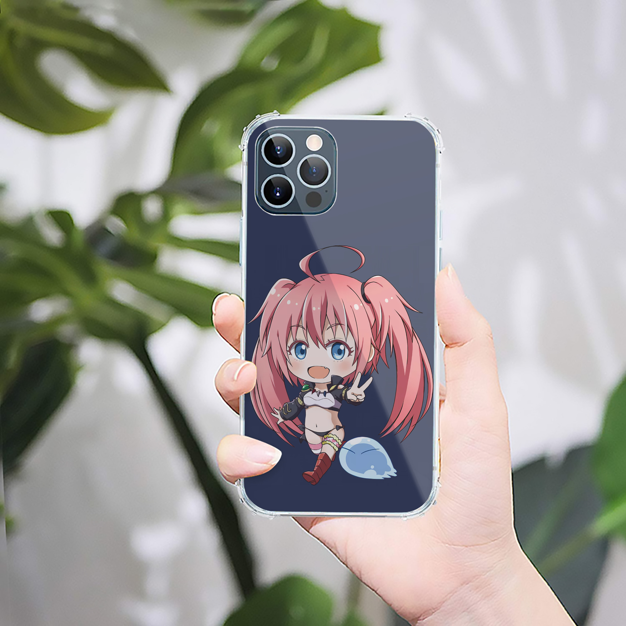 （画像用） 転スラ Regarding Reincarnated to Slime 【iPhone 12シリーズ対応】透明スマホケース（クリアソフトケース）